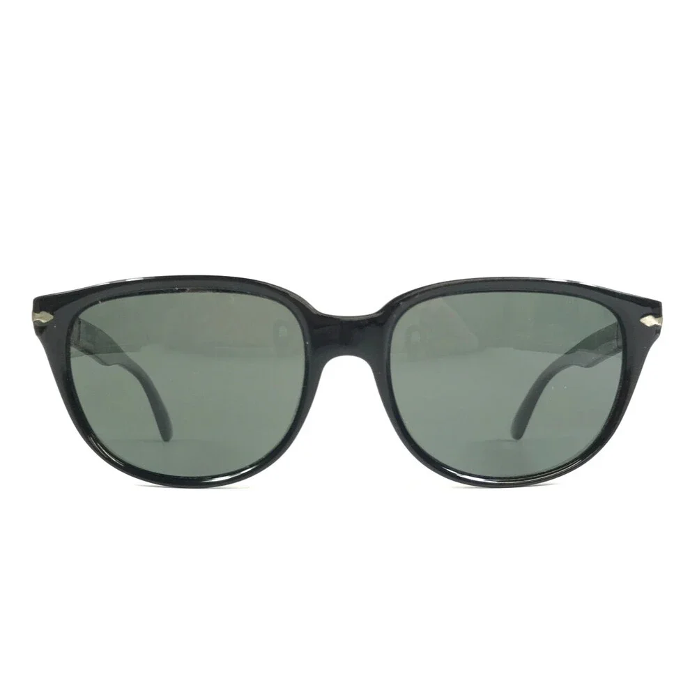 Persol Sunglasses 3104-S 9014/58 Black Square Frames with Gray Polarized Lenses